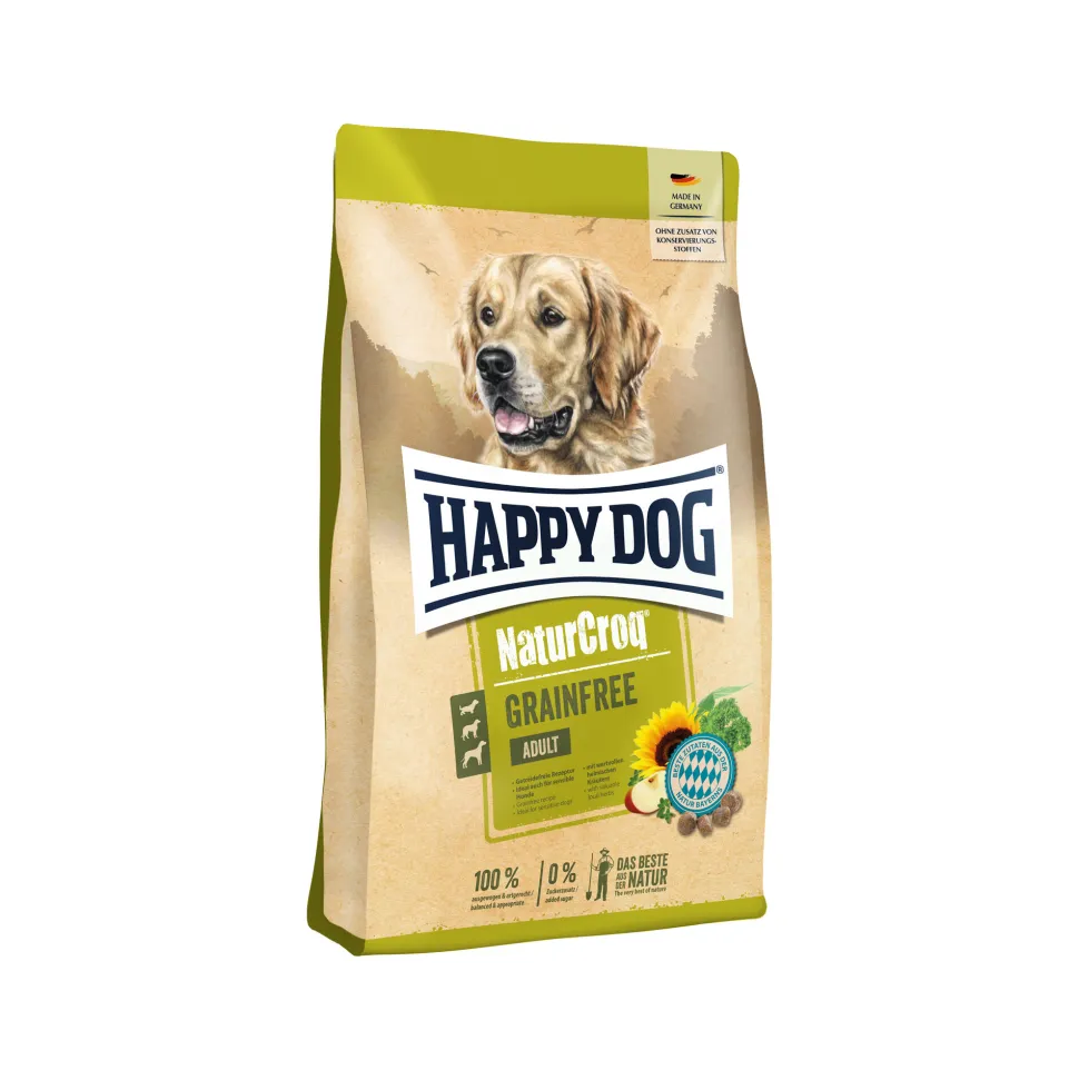 Happy Dog Naturcroq Graanvrij Hondenvoer - Zalm en Gevogelte