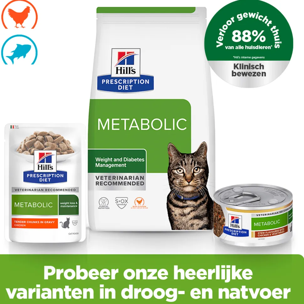 Hill's Metabolic Weight Management - Prescription Diet - Feline - Maaltijdzakje