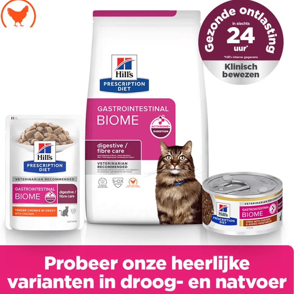 Hill's Prescription Diet - Gastrointestinal Biome - Feline - Natvoer