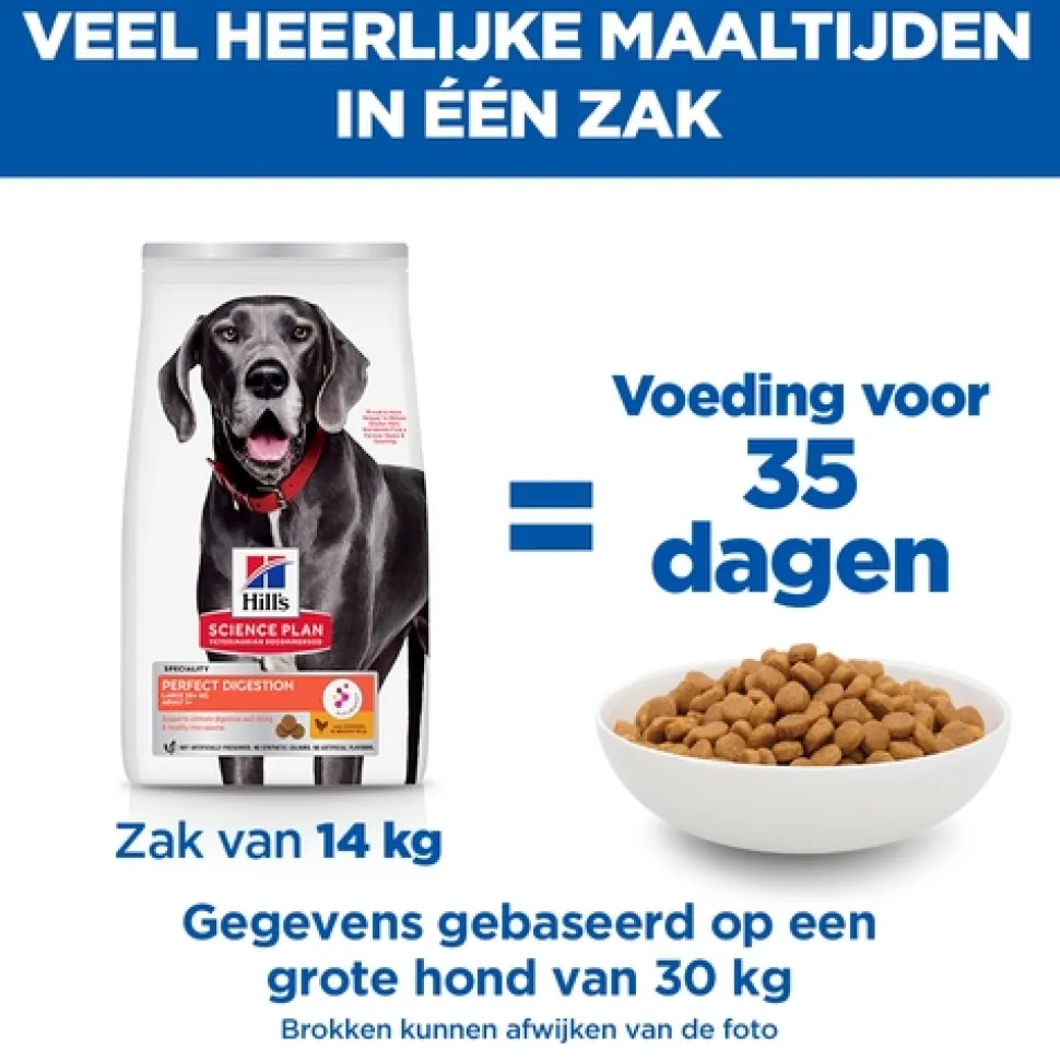 Hill's Science Plan Adult Perfect Digestion Large Breed Hondenvoer
