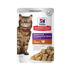 Hill's Science Plan Adult Sensitive Stomach & Skin - Kalkoen - Maaltijdzakje