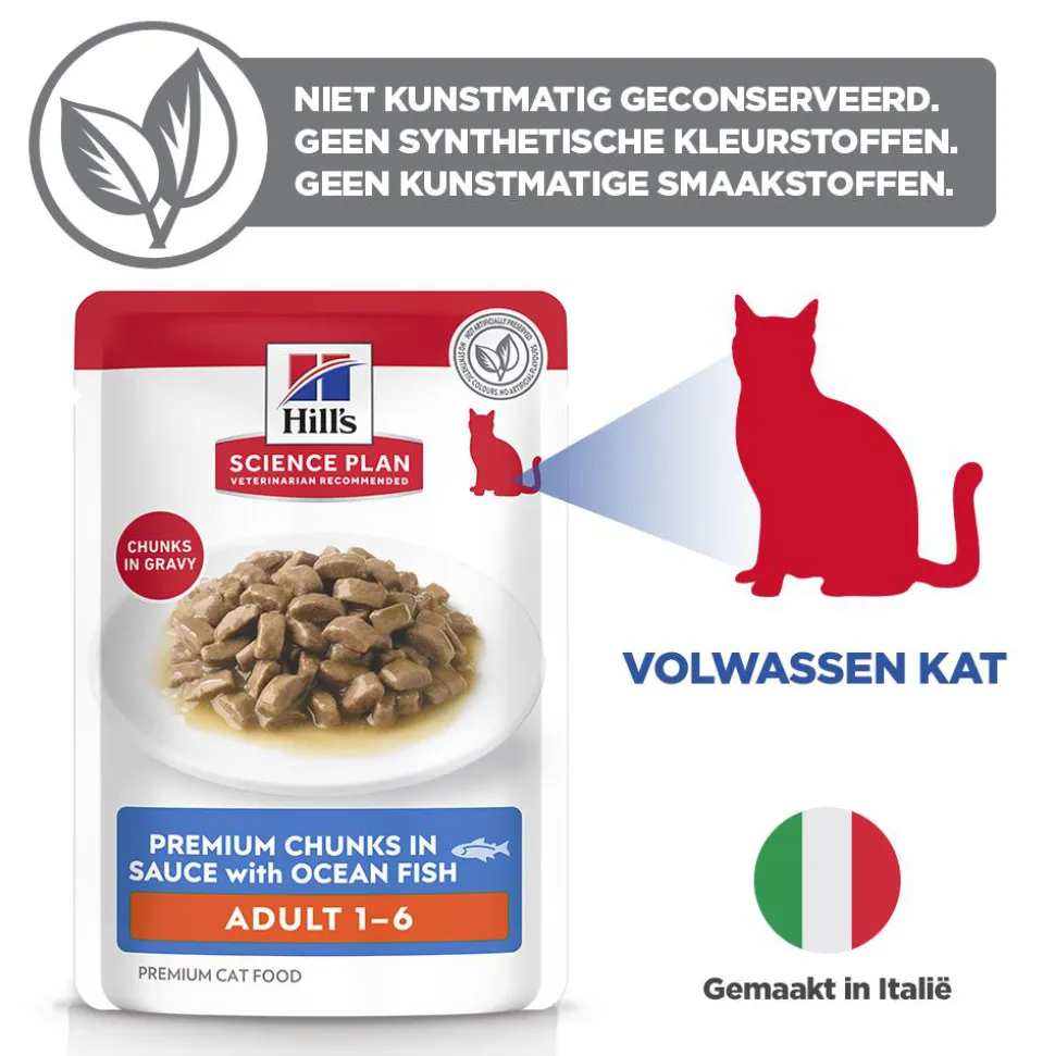 Hill's Science Plan - Feline Adult - Zeevis - Maaltijdzakje