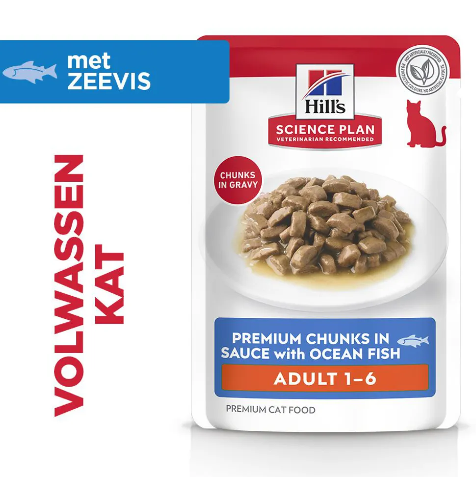 Hill's Science Plan - Feline Adult - Zeevis - Maaltijdzakje