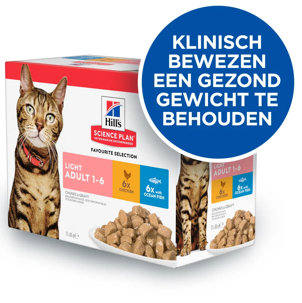 Hill's Science Plan - Feline Adult - Chicken Light - Maaltijdzakje