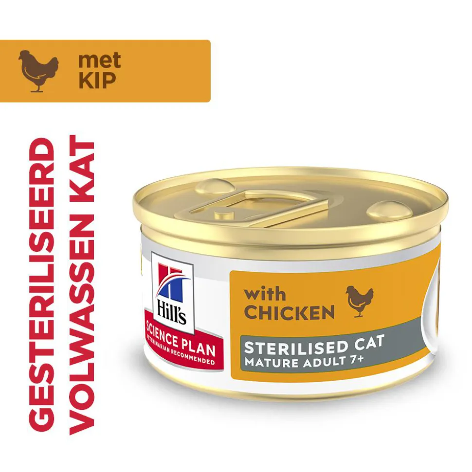 Hill's Science Plan Feline Sterilised Mature Adult Premium Mousse - Kip