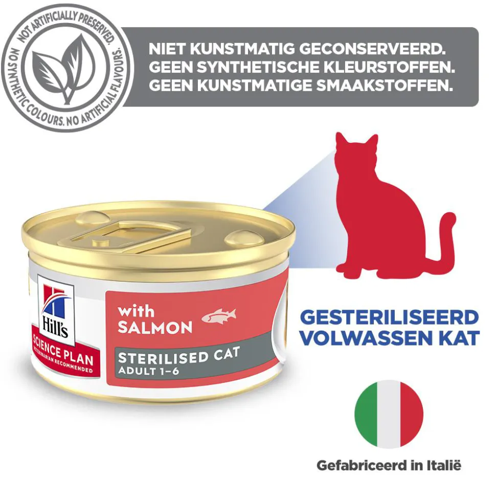 Hill's Science Plan Feline Sterilised Adult Premium Mousse - Zalm