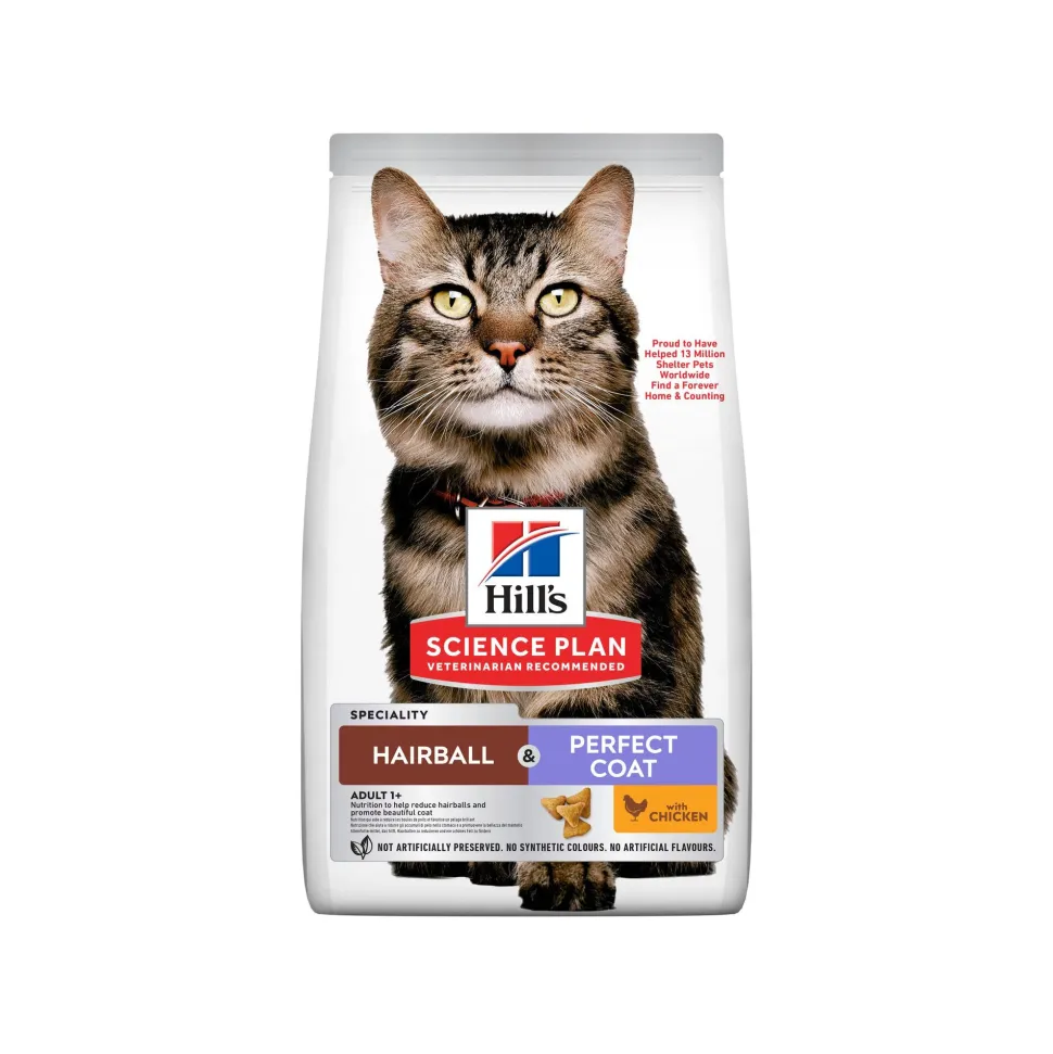 Hill's Science Plan Hairball & Perfect Coat Kattenvoer