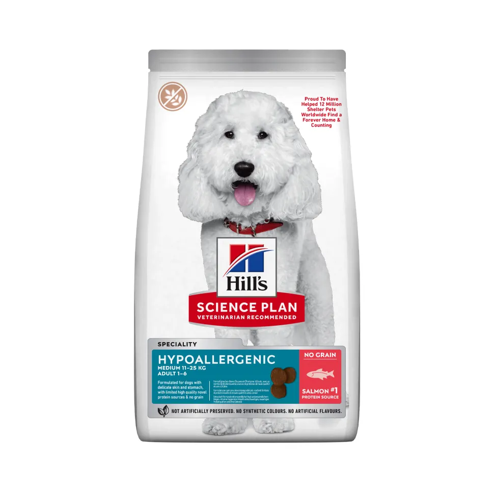 Hill's Science Plan Hypoallergenic Adult Medium Hondenvoer - Zalm