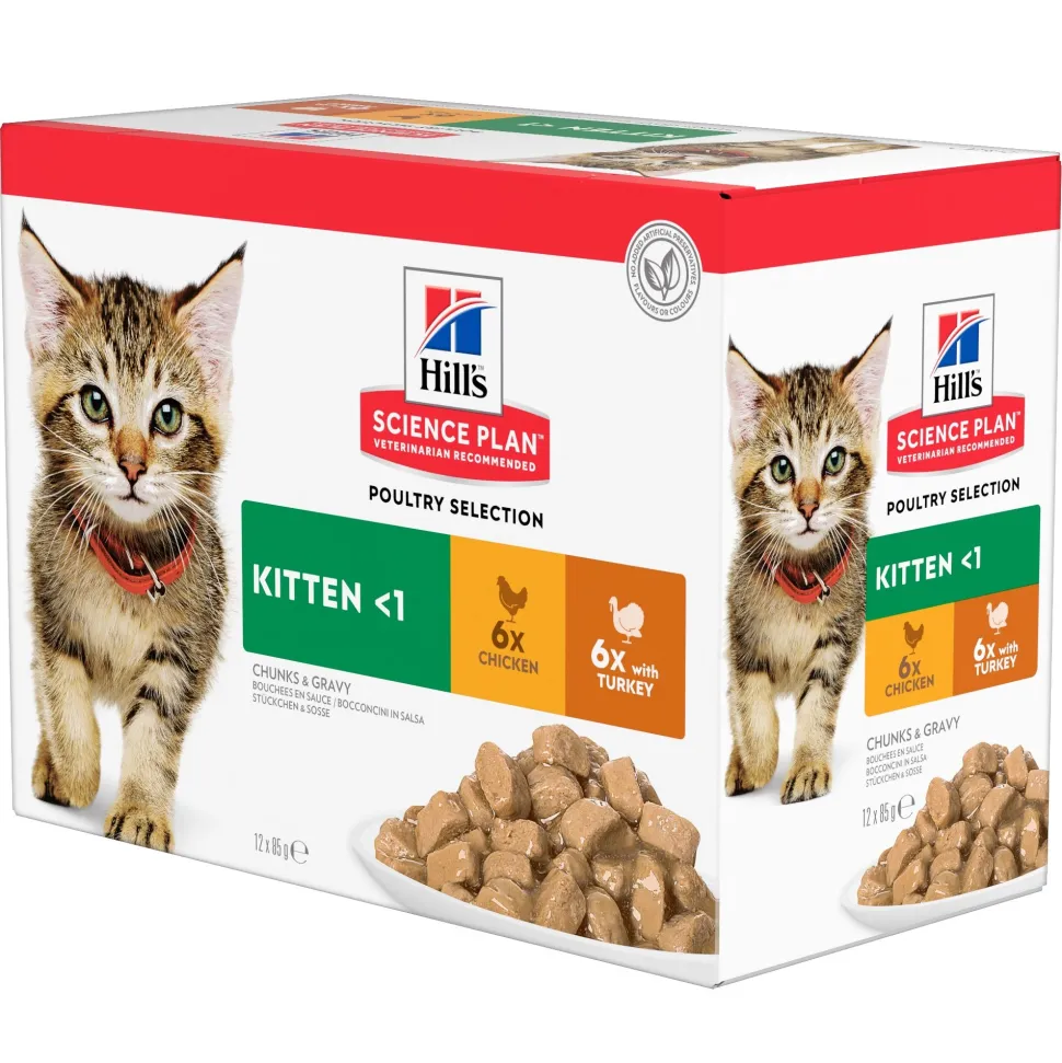 Hill's Science Plan - Kitten - Maaltijdzakje - Poultry Selection