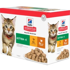 Hill's Science Plan - Kitten - Maaltijdzakje - Poultry Selection