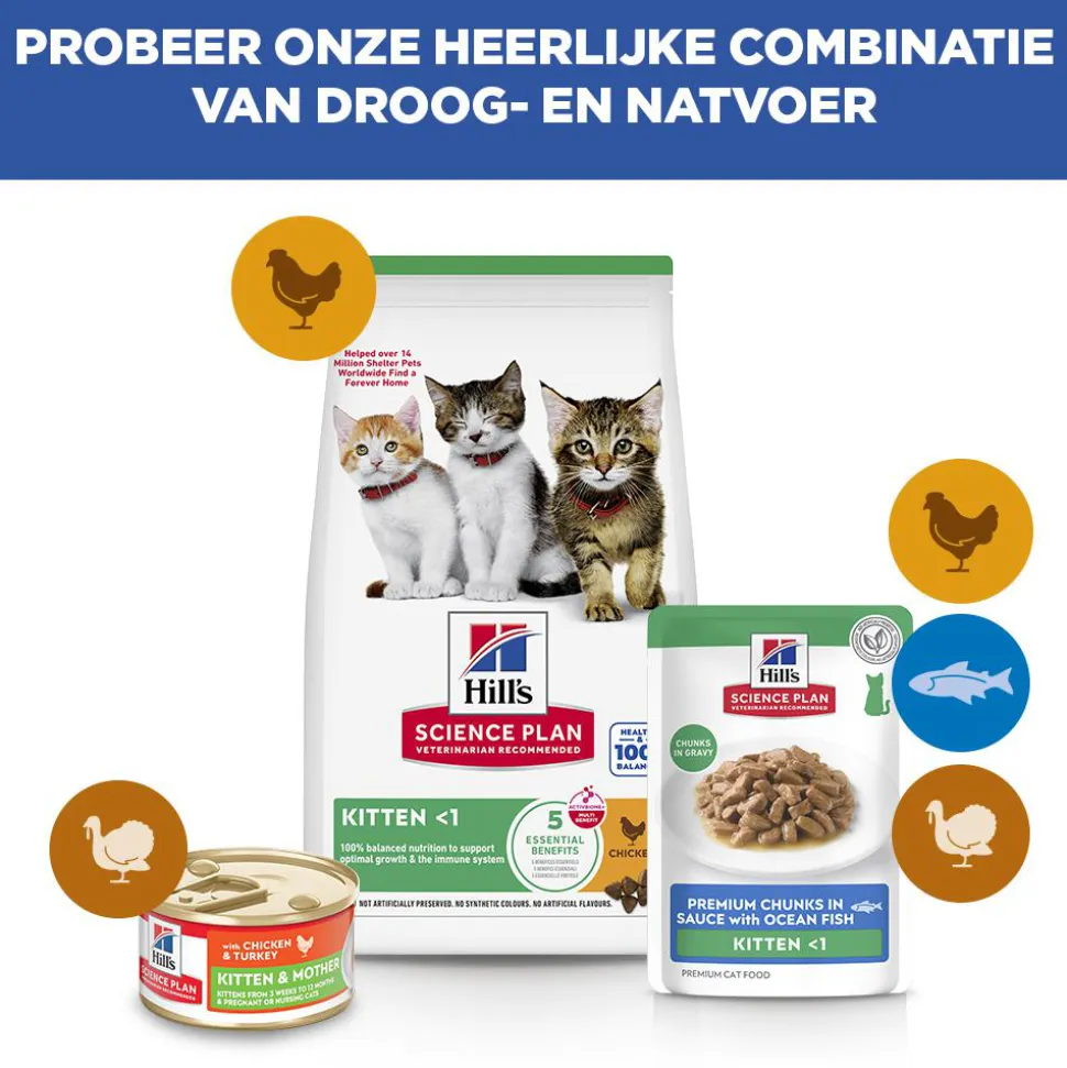 Hill's Science Plan - Kitten - Zeevis - Maaltijdzakje