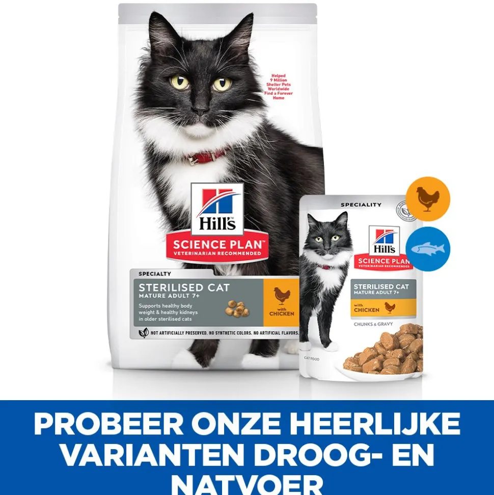 Hill's Science Plan Mature Adult - Sterilised - Favourite Selection - Maaltijdzakje