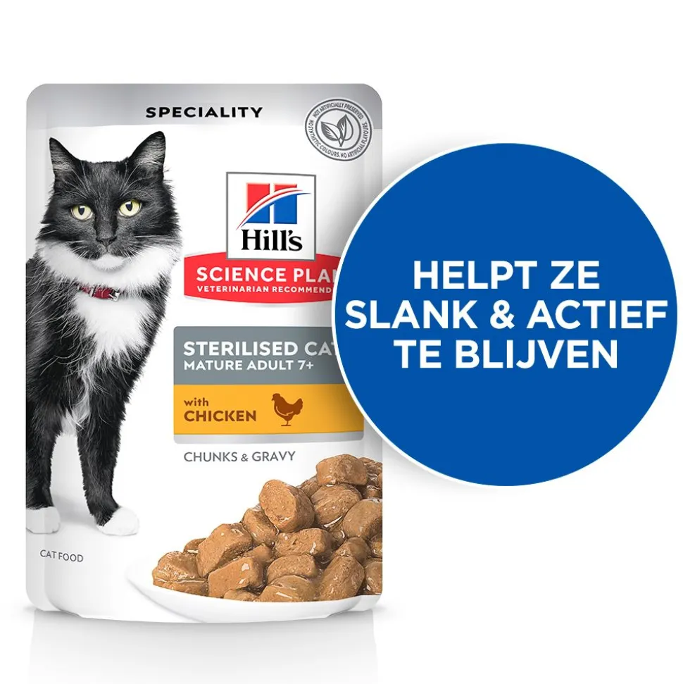 Hill's Science Plan Mature Adult - Sterilised - Favourite Selection - Maaltijdzakje