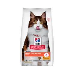 Hill's Science Plan Perfect Digestion - Adult 1+ - Kip & Bruine Rijst