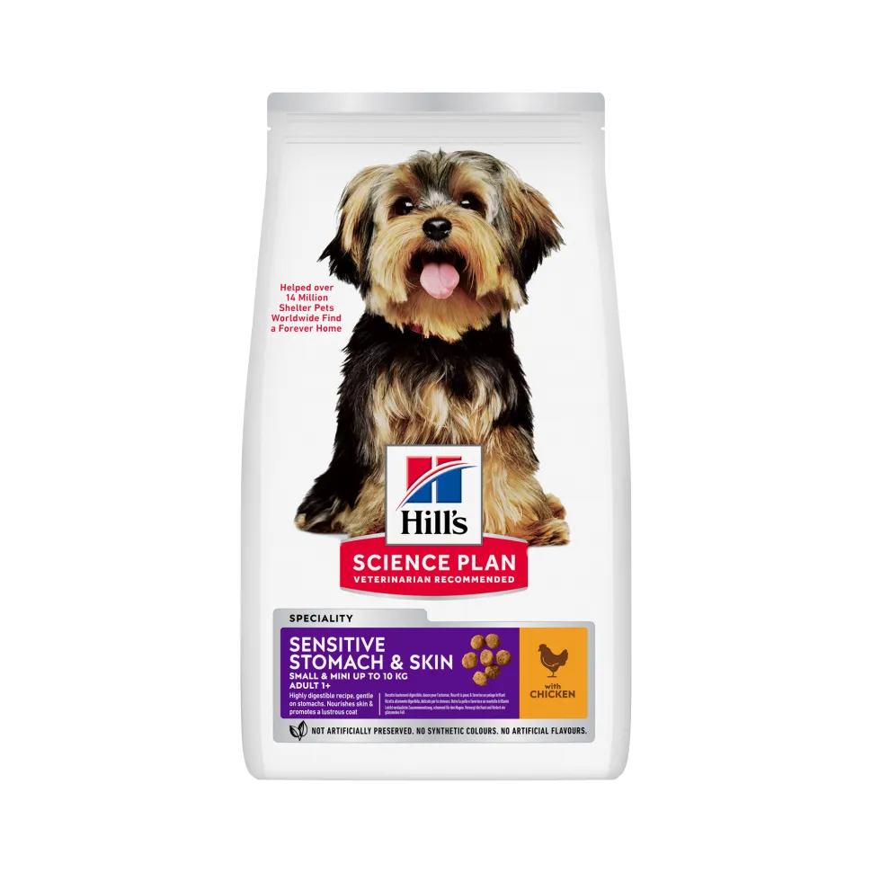 Hill's Science Plan Small & Mini - Sensitive Stomach & Skin Adult - Kip