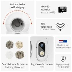 Hombli Smart Kattenbak met Camera