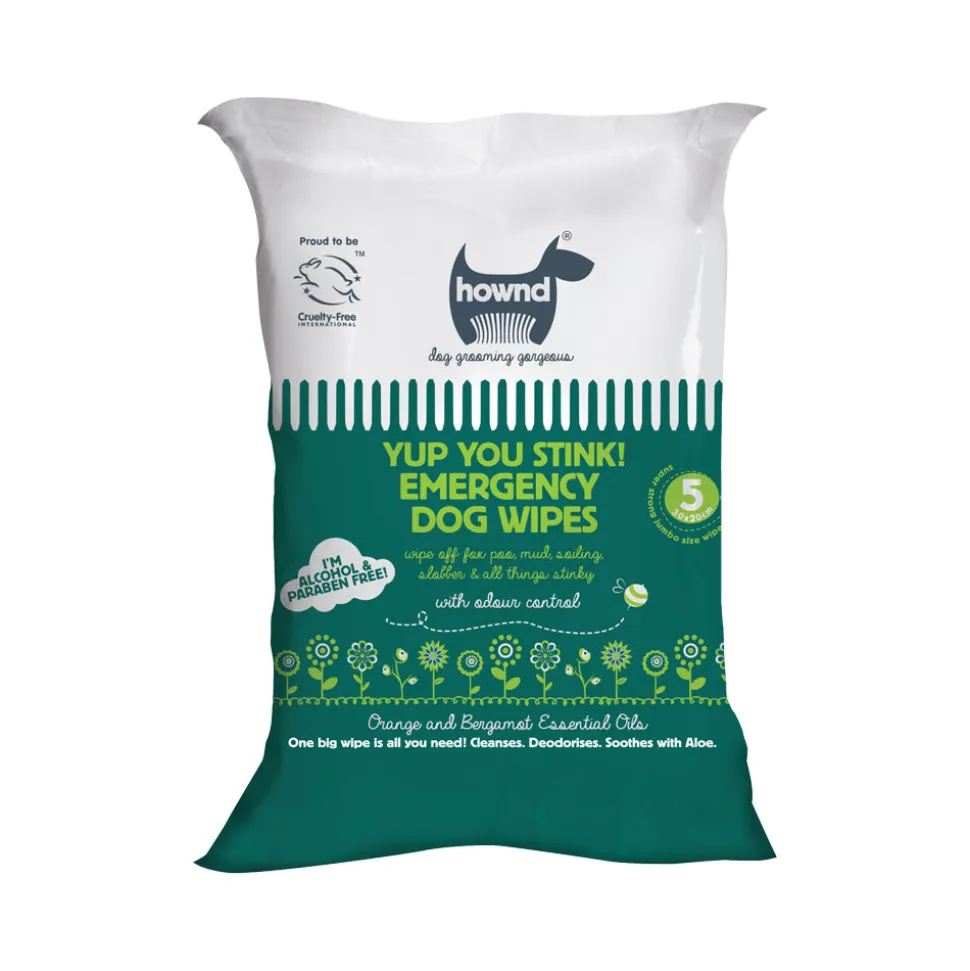 Hownd Yup You Stink! Antibacterial Emergency Dog Wipes