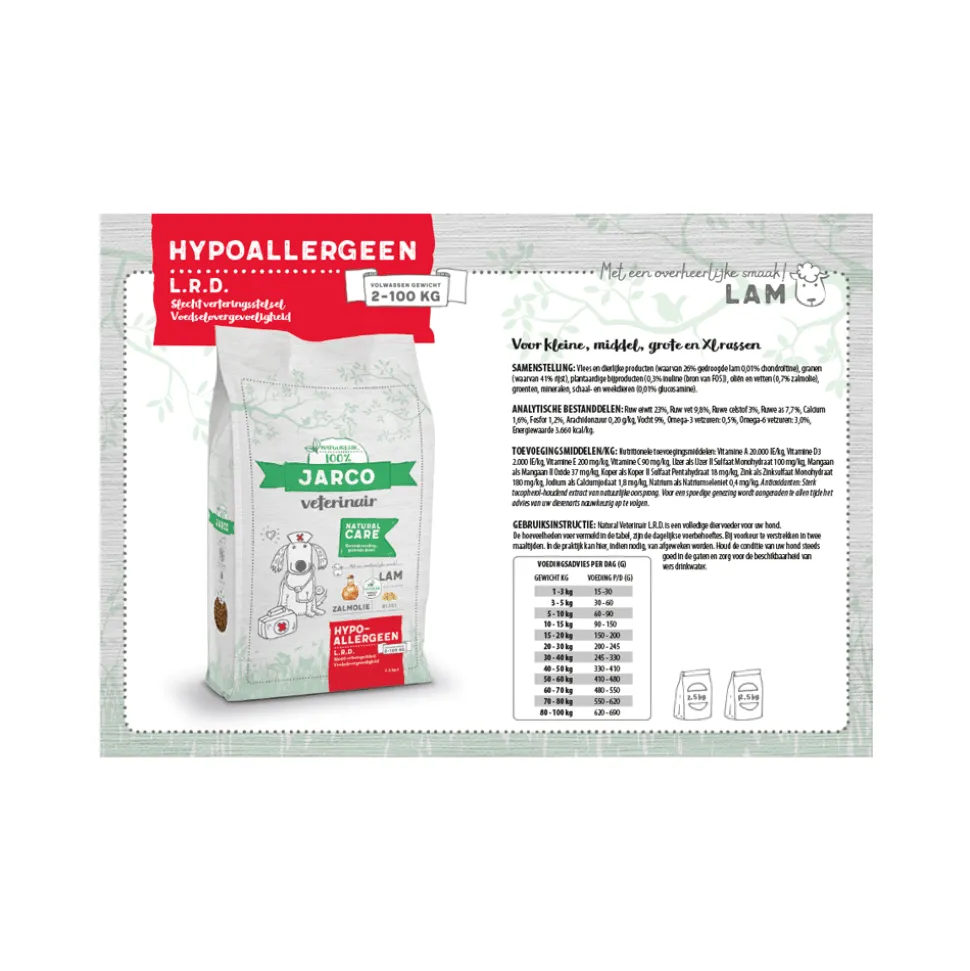 Jarco Veterinair Hypoallergeen L.R.D. - Hondenvoer