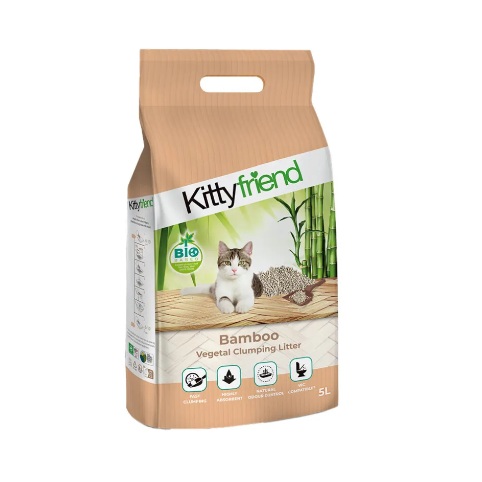 Kitty Friend Bamboo Clumping Kattenbakvulling