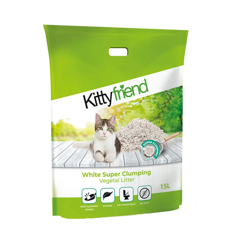 Kitty Friend White Super Clumping Kattenbakvulling
