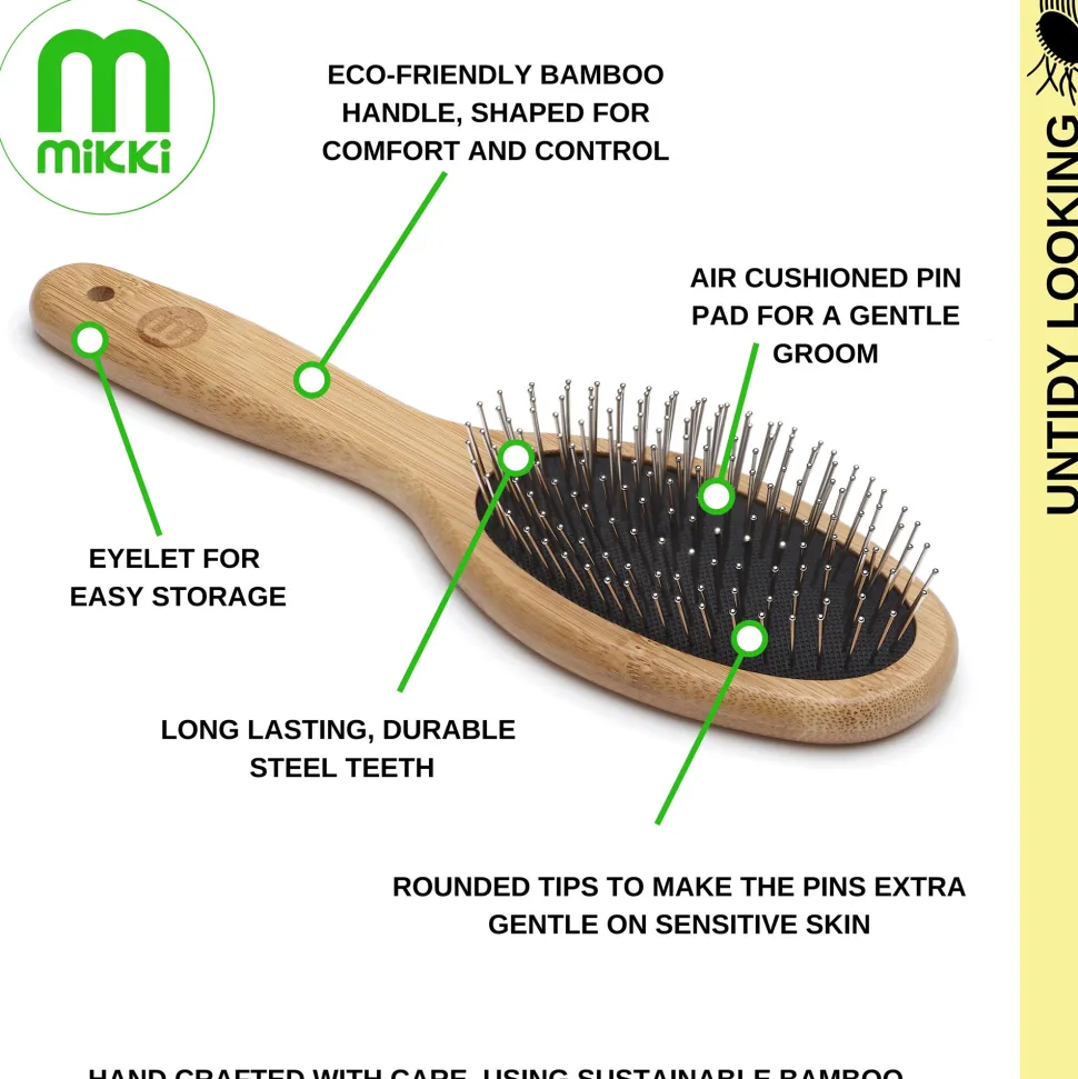 Mikki Bamboo Ball Pin Brush