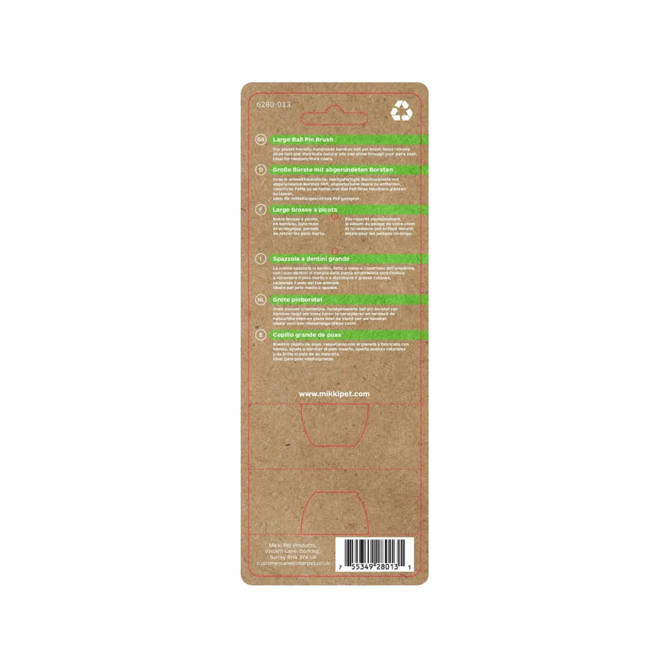 Mikki Bamboo Ball Pin Brush