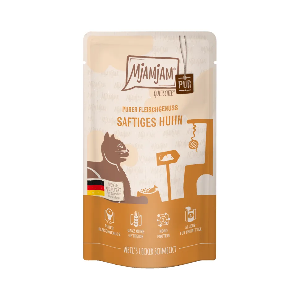 MjaMjaM Puur Vleesgenot - Knijpzakje Adult Cat