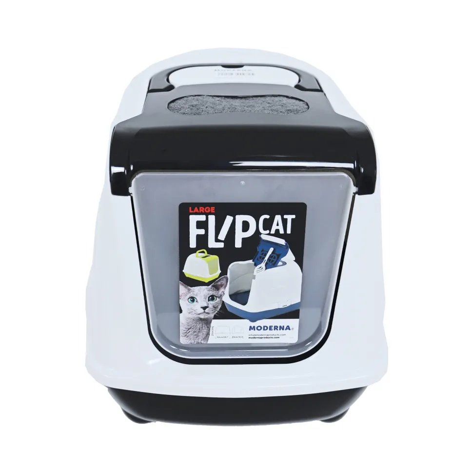 Moderna Kattentoilet Flip Cat - Zwart
