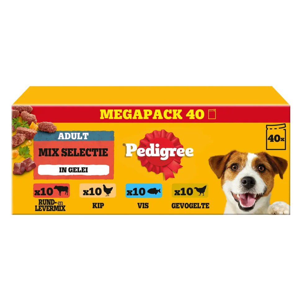 Pedigree Adult Selection in Gelei Maaltijdzakjes