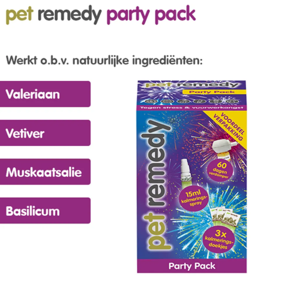 Pet Remedy Party Pack Vuurwerkangst
