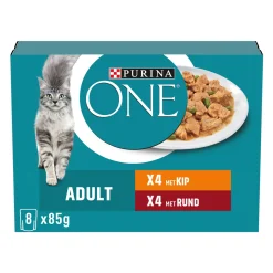 Purina ONE Adult Fijne Malse Reepjes in Saus