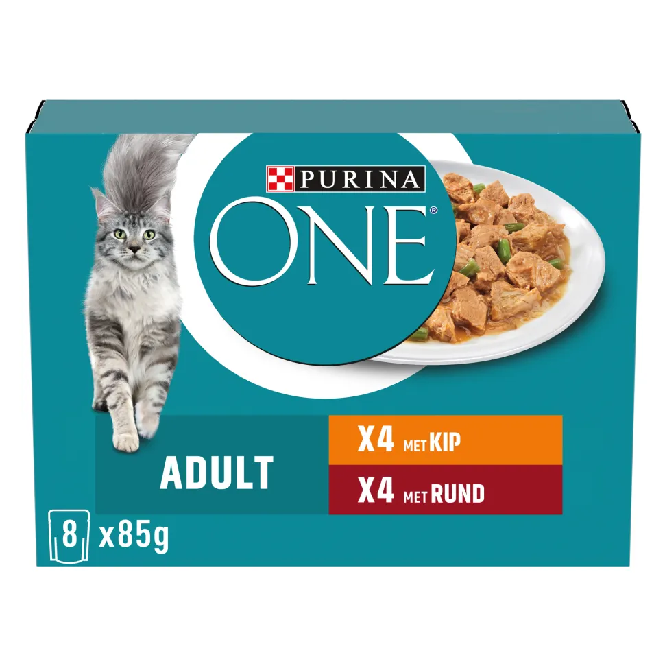 Purina ONE Adult Fijne Malse Reepjes in Saus