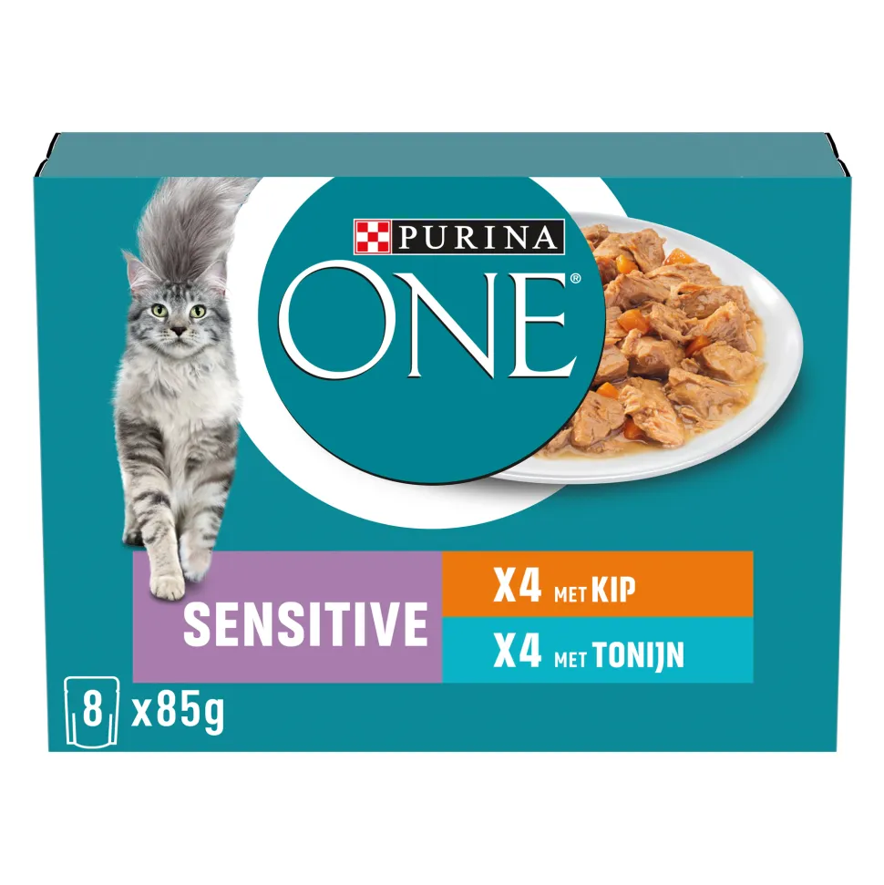 Purina ONE Sensitive Fijne Malse Reepjes in Saus