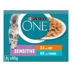 Purina ONE Sensitive Fijne Malse Reepjes in Saus
