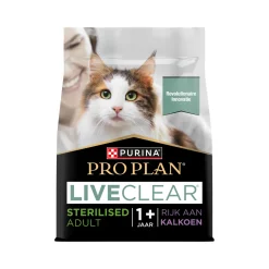 Purina Pro Plan LiveClear Sterilised Cat Food Adult 1+ Years - Kalkoen