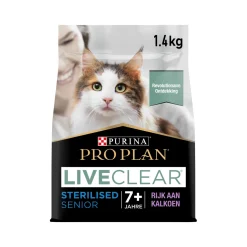 Purina Pro Plan LiveClear Sterilised Senior Cat Food 7+ years - Kalkoen
