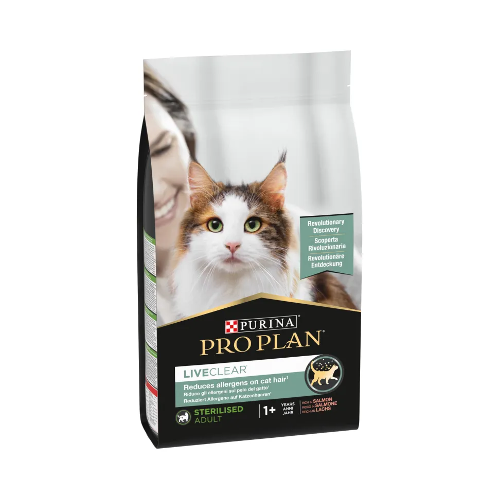 Purina Pro Plan LiveClear Sterilised Cat Food Adult 1+ years - Zalm