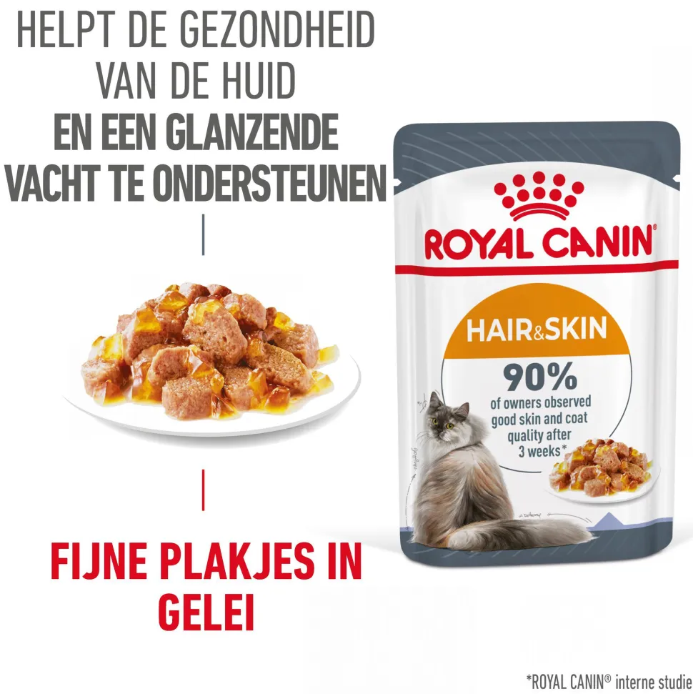 Royal Canin Hair & Skin in Jelly - Kattenvoer