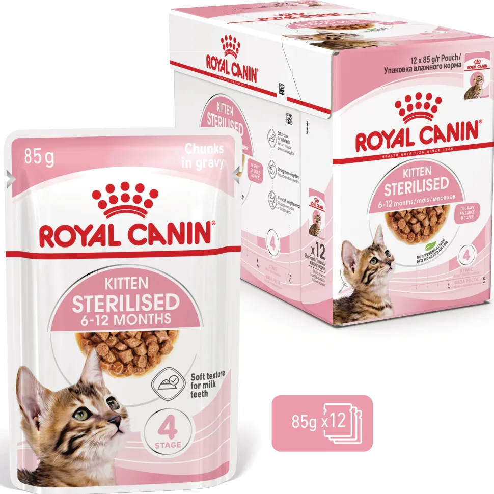 Royal Canin Kitten Sterilised in Gravy - Maaltijdzakje