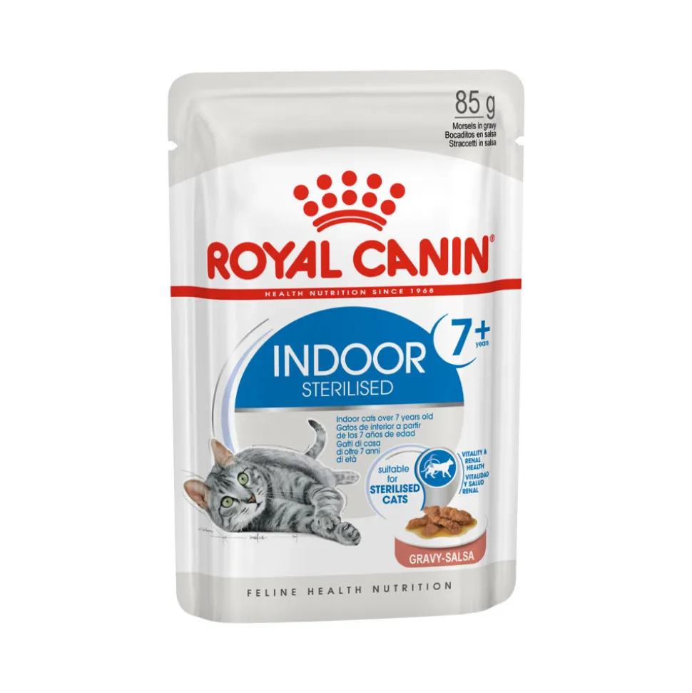 Royal Canin Sterilised Indoor 7+ in Gravy - Kattenvoer