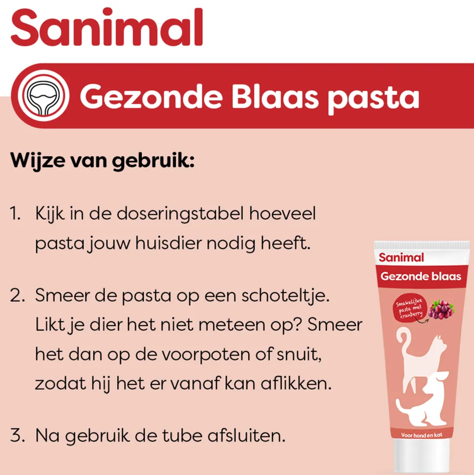 Sanimal Gezonde Blaas Pasta