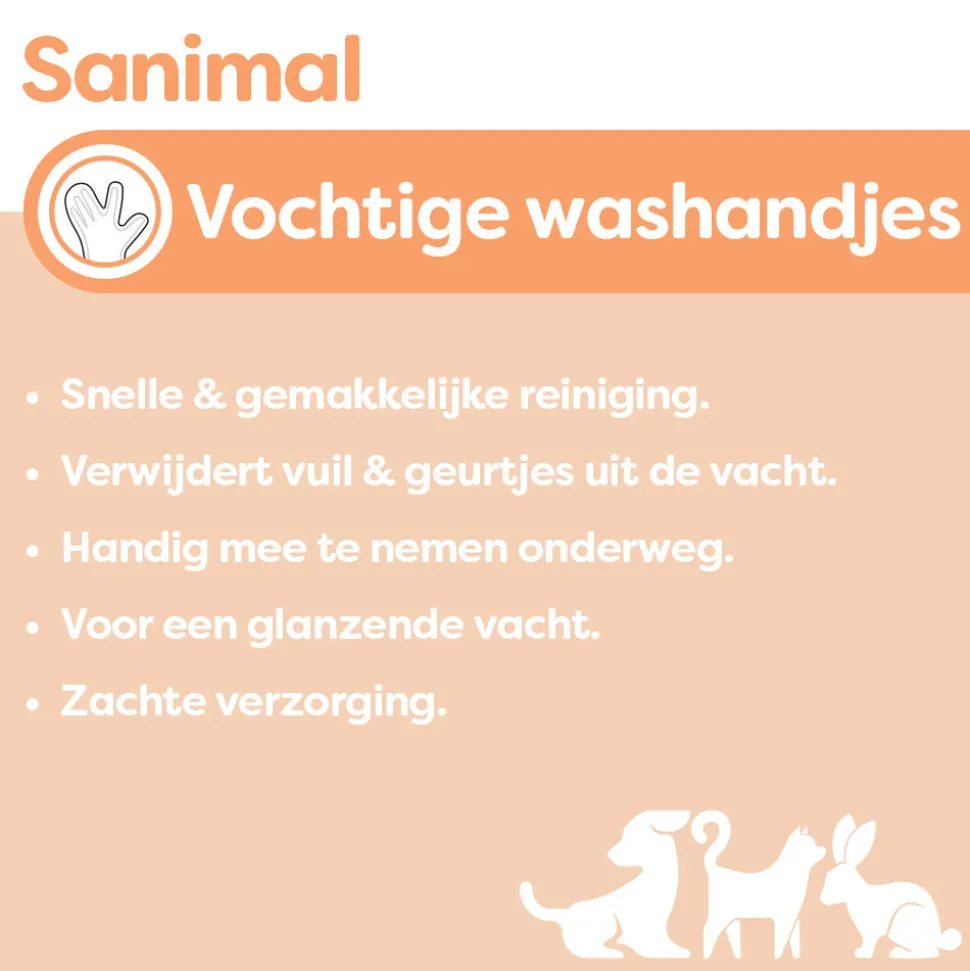 Sanimal Vochtige Washandjes