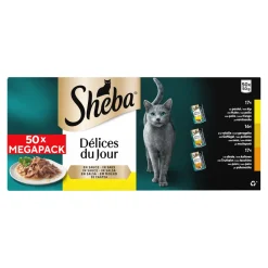 Sheba Delices du Jour - Gevogelte - Mega Pack