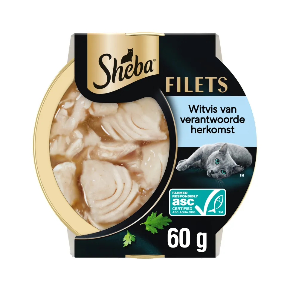Sheba Filets met Duurzame Witvis in Saus
