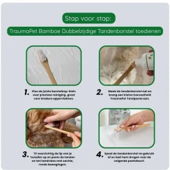 TraumaPet Bamboo Dubbel-zijdige Tandenborstel