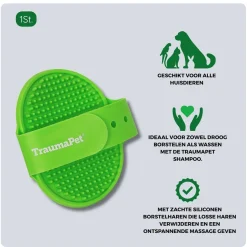 TraumaPet Siliconen Borstel