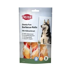 Trixie Denta Fun Barbecue Chicken Chewing Rolls