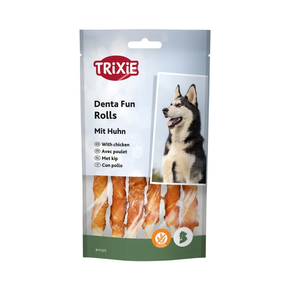 Trixie Denta Fun Chicken Chewing Rolls