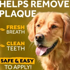 TropiClean - Fresh Breath OralCareGel Kit Peanut Butter - Dog