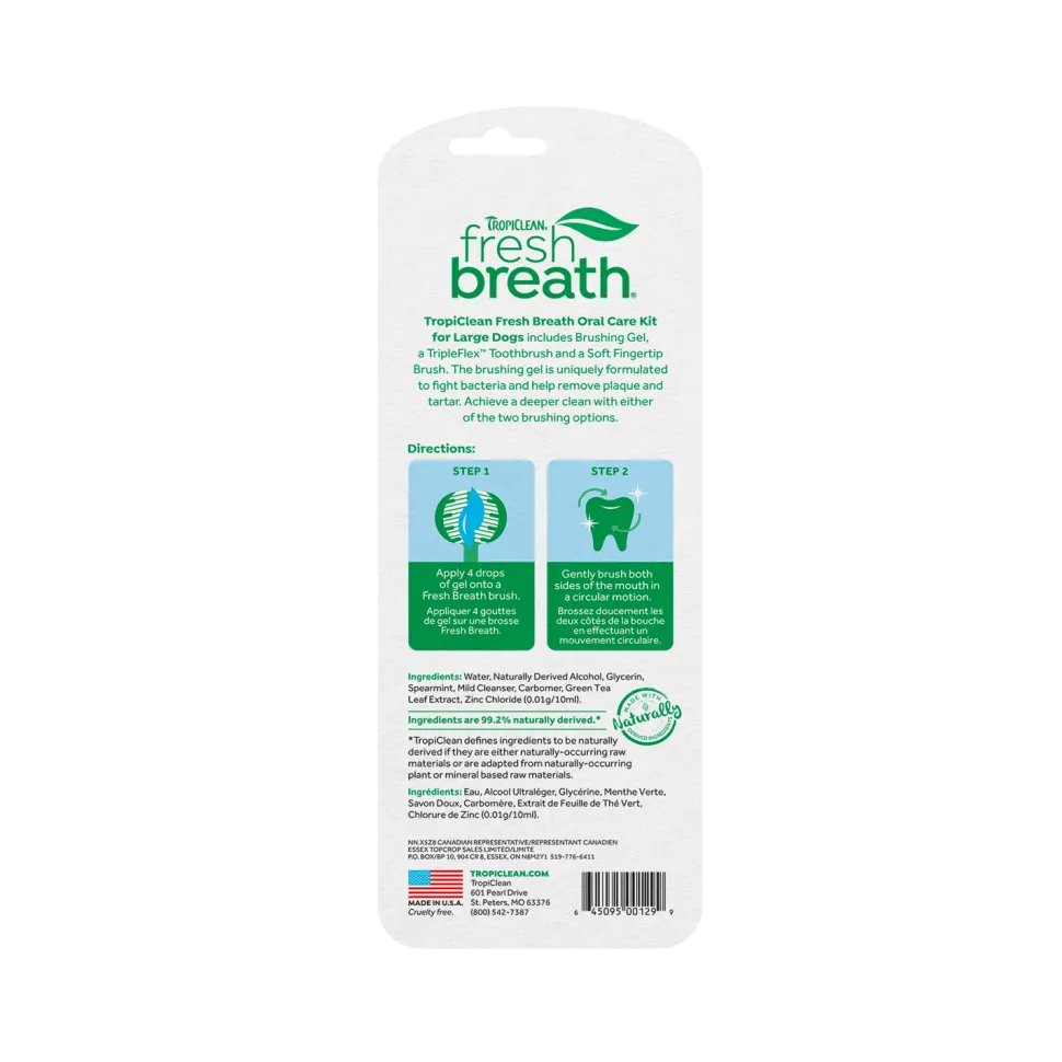 TropiClean Fresh Breath - Oral Care Kit